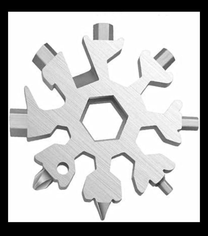 18-in-1 Steel, Multi-Tool Keychain, Screwdriver , Camping & Hiking Gym & Fitness TOOL KIT - Image 4