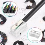 12 Colors Rainbow Pencils for Kids Adults, Rainbow Colored Pencil Art Supplies for Girls Boys, Black Wooden Multi Colored Pencils Bulk for Coloring Drawing Sketching. - Image 3