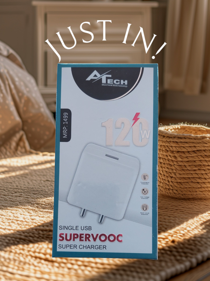 Super Fast Charger With Cable for All Phones - Image 1