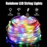Smart Fairy String Lights - 10 Meter 100 Led Fairy Lights with Music Mode Remote App Control RGB Color Changing Indoor,Outdoor,Decorative,For All Festivals (10 Meter), White - Image 5