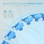 Hula Hoops Popular Improved Magic Fitness Exercise Smart Hula Hoop Diet Assembly, 24 Knots, Free Adjustable Size, No Fall Hula Loop, Auto Rotate, Exercise for Adults/Kids Blue - Image 2