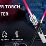 Jet Flame Lighter | Bright Fire Lighter with Safety Lock