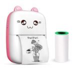 Mini Thermal Printer| Inkless Bluetooth Pocket Printer for Prints Picture List Memo Receipt Tags Barcode Labels Compatible with iOS, Android