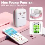 Mini Thermal Printer| Inkless Bluetooth Pocket Printer for Prints Picture List Memo Receipt Tags Barcode Labels Compatible with iOS, Android - Image 8