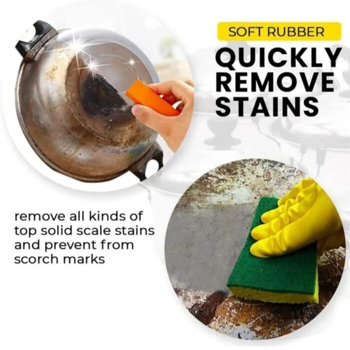 KitchEase All Purpose Cleaner Rust Remover Limescale Eraser | Stain Eraser - 1 Pc, Orange  (80 g) - Image 6