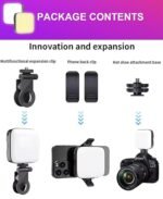 LED Video Light Camera Light Laptop Light for Zoom Meeting Photography Lighting 120 LED Beads for Camera Selfie Stick Tripod Laptop Cellphone - Image 5