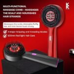 Premium Electric Scalp Massager Comb - 3 In 1 Hair Oil Applicator - Image 3