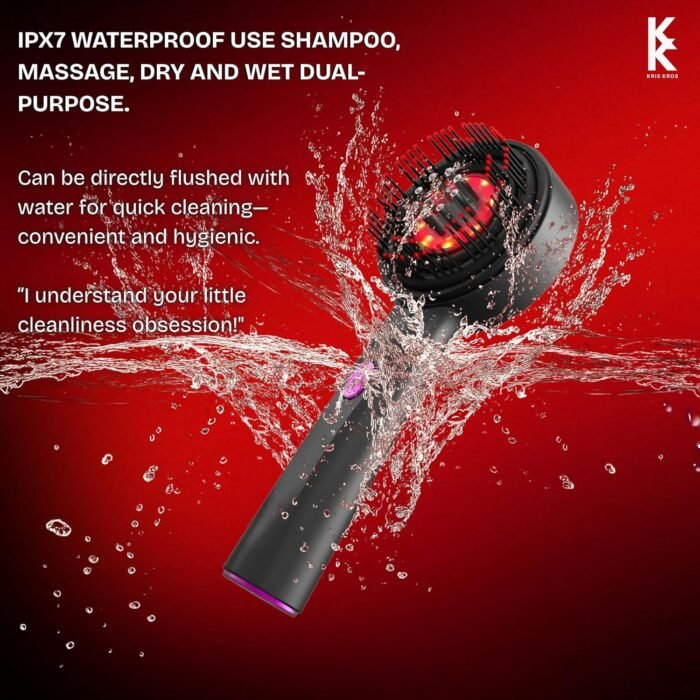 Premium Electric Scalp Massager Comb - 3 In 1 Hair Oil Applicator - Image 9