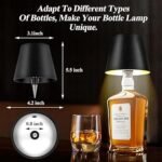 Wireless Bottle Lamp Shade Rechargeable LED Portable Cordless Table Lamp - Image 4