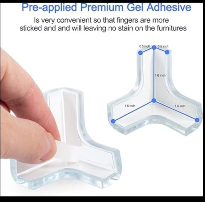 Corner Protectors Covering Sharp Furniture and Table Corners - Pack of 8 - Image 4