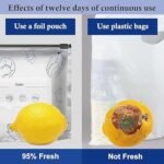 10 PCS Reusable Aluminum Food Storage Bag, Stand Up Foil Sealable Bags with Zip Lock,Food Storage Preservation Bags, Leakproof Aluminium Foil Fresh keeping Bag for Vegetables  etc - Image 6