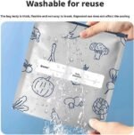 10 PCS Reusable Aluminum Food Storage Bag, Stand Up Foil Sealable Bags with Zip Lock,Food Storage Preservation Bags, Leakproof Aluminium Foil Fresh keeping Bag for Vegetables  etc - Image 9