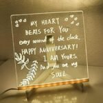 DIY 3D Acrylic Writing Pad With Pen Message Board Rewritable Table Lamp For Study LED Light Office Home Decor Gift - Image 7