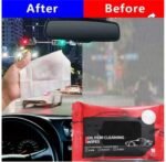 Car Glass Oil Film Removal Wipes, Oil Film Cleaning Wipes ( 10 pcs in 1 pack) Solid Handheld Vehicle Glass Cleaner  (250 g)