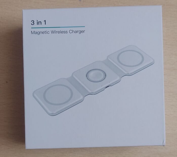 3 in 1 Magnetic Foldable Wireless Charger for iPhone 16 to 12 Series | Compatible with AirPods | Compatible with only Apple Watch Series | Wireless Charger - Image 2