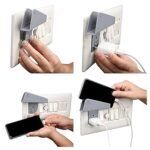 Wall-Mounted Socket Charger Holder - Pack of 3 - Secure Plug-in Mobile Charging Stand for Home, Office, and Travel - Universal Compatibility with Smartphones - Compact - Image 3