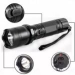 Metal Alloy Body - LED Portable Rechargeable Flashlight Torch for Emergency use, 2 in 1 Hand held Torch Light Outdoor,Indoor-Super Bright Long Distance Beam Range - Image 3