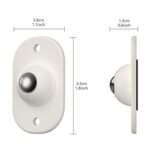 Mini Casters Wheels, Stainless Steel Self Adhesive,360 Degree Rotation Pulley, Universal Wheels Storage Box, Swivel Caster Wheels for Furniture |Mini-Casters - Image 4