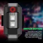 Airplane Light (7 Colors) Waterproof Universal Warning Signal Blinker Led Strobe Rechargeable Safety Light for Bike Motorcycles Cars Bicycle Drones Helmet - Image 5