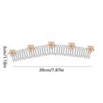 1Pc Stretchable Invisible Flower Hair Clips- U Shape Hair Finishing Fixer Comb|,Stretchable Hair Pin, Cute Invisible Hair Holder, U Pin Hair Clips, Hair Styling Tools Clips and Barrettes - Image 5