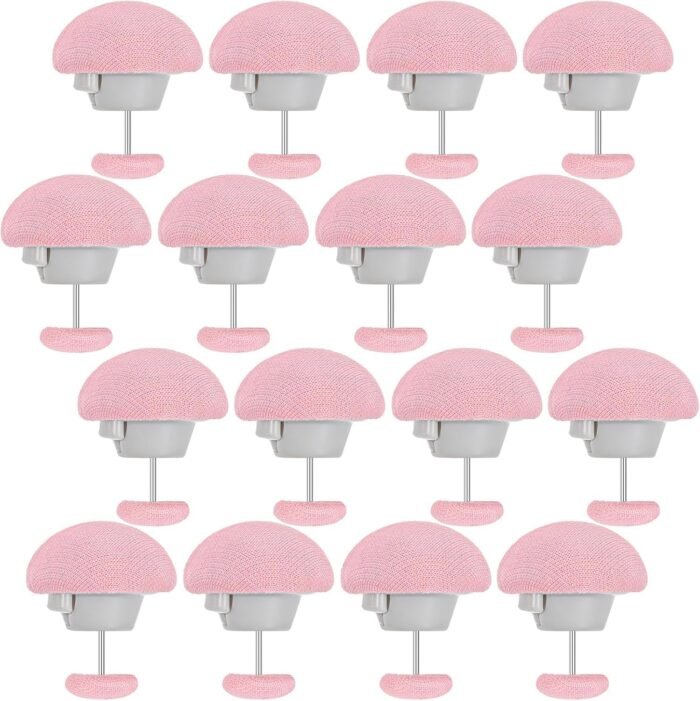 Bed Sheet Clips Mushroom Duvet Cover Pins Holding Clips Non-Slip Cover Fixator Comforter Quilt Anti-Movement Bed Quilt Clamps with One-Key Unlock for Blanket (Mix Pack of 12) - Image 7