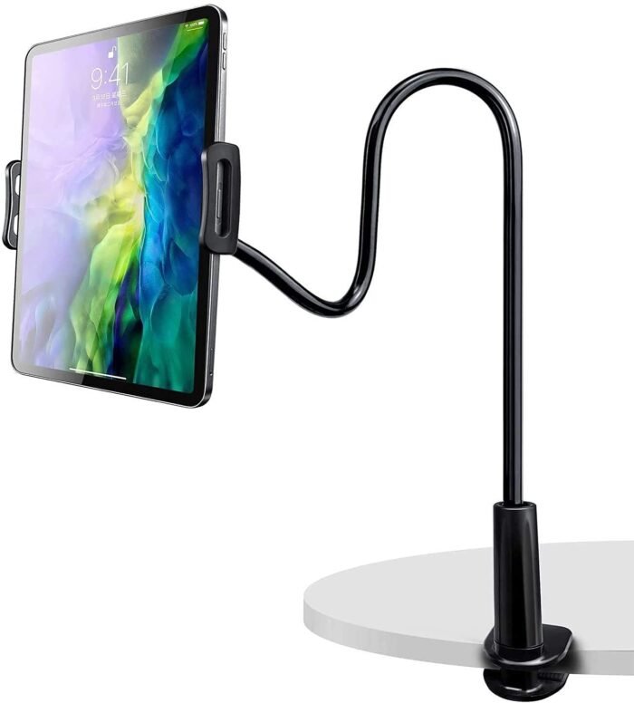 Portable Lazy Stand Mobile Holder with Goosneck Long Arm Clip | Flexible | Foldable | 360 Degree Compatible for Universal Places As Office |Home |Kitchen | Bedroom (Screw Lazy) - Image 10
