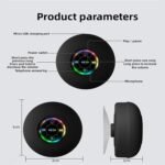 Waterproof Shower Suction Speaker | Mini Bluetooth Shower with Led Light | Portable Ipx4 Waterproof Shower Wireless Speaker with Suction Cup | RGB Pocket Speaker - Image 8