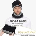 Woolen Cap with Neck Muffler Mens & Women New Monkey Cap Smooth Fur Winter Muffler (Pack of 1) Brown Black - Image 5