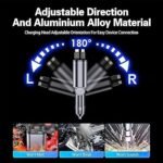 120W Fast Car Charger (2025 New Version) with 80CM Retractable Type-C Charging for 4 Devices – Universal Car Mobile Charger for All Smartphones & Tablets (Car Charger) - Image 6