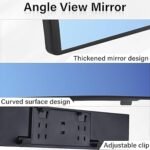 Panoramic Rear View Mirror, Universal Anti-Glare Car Clip-On Wide Mirror with HD Glass, Clear View and Blind Spot Reduction (Blue/Anti-Dazzle) - Image 4