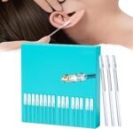 24 Pcs Reusable Ear Cleaner - Soft Silicone Adhesive Sticky Ear Cleaner Tool Set For Ear Cleaning, Washable Resin Tip Ear Wax Removal Tool Ear Cleaner Stick Or Adults Children