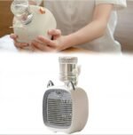 Little Fox Design Spray Fan: 250ml Mist Cooler, 3-Speed USB Rechargeable, Portable AC for Room, Office, Personal Cooling - Image 8