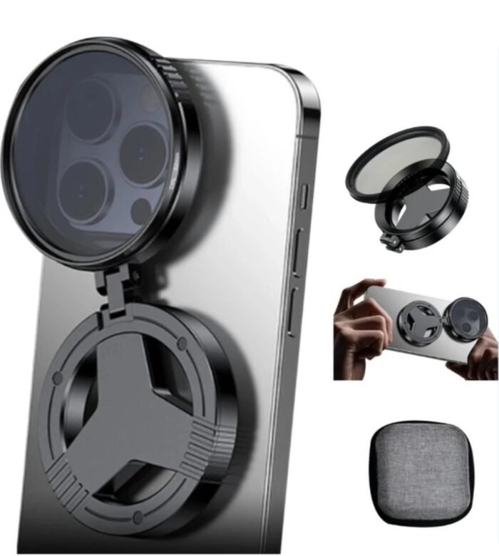 Magnetic CPL & Star Filter Lens, 52mm Phone Lens Filter Adapter Mount, Universal Double-Sided Retractable Polarizer Filters Ring, HD Photography Lens Filter, Reduce Reflections Enhances - Image 4