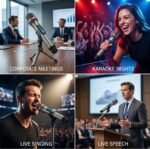 UHF Wireless Dual Handheld Microphone System | Rechargeable Cordless Dual Mics with UHF Receiver & 6.35mm Jack | 30–60m Range for Karaoke, Stage Performances, Classrooms, Events & Parties - Image 6