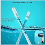 24 Pcs Reusable Ear Cleaner - Soft Silicone Adhesive Sticky Ear Cleaner Tool Set For Ear Cleaning, Washable Resin Tip Ear Wax Removal Tool Ear Cleaner Stick Or Adults Children - Image 8