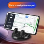 Universal 360° Rotatable Dashboard Mount Smartphone Holder Anti-Slip Silicone Mount for Car, Office & Home Adjustable Stand for Portrait & Landscape Viewing (Pack of-1) - Image 4