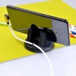 Universal 360° Rotatable Dashboard Mount Smartphone Holder Anti-Slip Silicone Mount for Car, Office & Home Adjustable Stand for Portrait & Landscape Viewing (Pack of-1) - Image 6