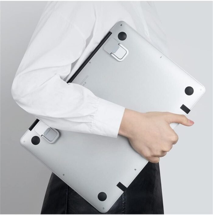 2PCS Invisible Metal Laptop Stand for Desk | Portable Mini Laptop Keyboard Riser | Compatible with MacBook, Dell, HP, Lenovo, Asus, Acer & More | Includes Extra Glue & Anti-Slip Pads - Image 11