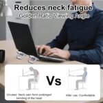 2PCS Invisible Metal Laptop Stand for Desk | Portable Mini Laptop Keyboard Riser | Compatible with MacBook, Dell, HP, Lenovo, Asus, Acer & More | Includes Extra Glue & Anti-Slip Pads - Image 12