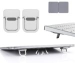 2PCS Invisible Metal Laptop Stand for Desk | Portable Mini Laptop Keyboard Riser | Compatible with MacBook, Dell, HP, Lenovo, Asus, Acer & More | Includes Extra Glue & Anti-Slip Pads - Image 8