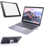 2PCS Invisible Metal Laptop Stand for Desk | Portable Mini Laptop Keyboard Riser | Compatible with MacBook, Dell, HP, Lenovo, Asus, Acer & More | Includes Extra Glue & Anti-Slip Pads - Image 9