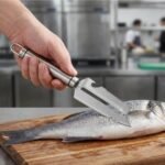5-in-1 Multifunctional Vegetable Peeler – Stainless Steel Kitchen Peeler with Julienne Cutter, Serrated Blade, Fruit & Potato Peeler, Ergonomic Handle for Vegetables and Fruits - Image 3