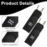 (2 PCS) Buckleless Belt Hook Tactical Metal Hook Elastic Belt Unisex Buckle-Less Invisible Waist Belts for Work
