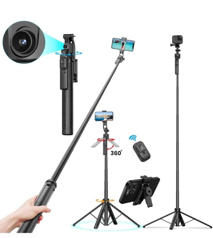 TT07 Tracking Gimbal Selfie Stick with 1.8 m Extension, Auto Face Tracking & 360° Rotation - Image 4