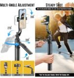 TT07 Tracking Gimbal Selfie Stick with 1.8 m Extension, Auto Face Tracking & 360° Rotation - Image 5
