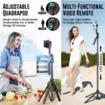 TT07 Tracking Gimbal Selfie Stick with 1.8 m Extension, Auto Face Tracking & 360° Rotation