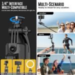 TT07 Tracking Gimbal Selfie Stick with 1.8 m Extension, Auto Face Tracking & 360° Rotation - Image 9