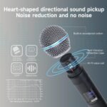 Professional Dual Wireless Microphone for Karaoke & Singing – 2.4GHz Portable Dynamic Mic for Streaming & Live Performance - Image 4