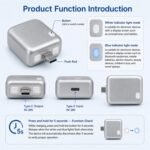 USB-C Smart Auto Eject Charging Adapter with LED Indicator, Intelligent Power Control, Automatic Power Cut & Overcharge Protection for Phones, Tablets and USB-C Laptops - Image 8