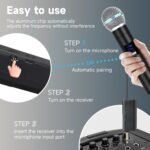 Professional Dual Wireless Microphone for Karaoke & Singing – 2.4GHz Portable Dynamic Mic for Streaming & Live Performance - Image 5